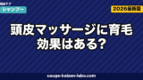頭皮マッサージに育毛効果はある？科学的エビデンスと正しいやり方を徹底解説【2026年版】
