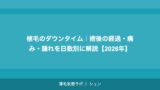 植毛のダウンタイム｜術後の経過・痛み・腫れを日数別に解説【2026年】