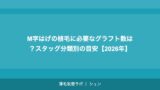 M字はげの植毛に必要なグラフト数は？スタッグ分類別の目安【2026年】