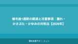 植毛後1週間の経過と注意事項｜腫れ・かさぶた・かゆみの対処法【2026年】