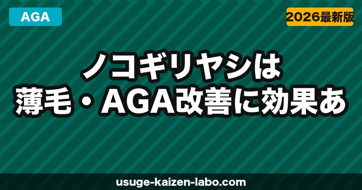 ノコギリヤシ（ソウパルメット）は薄毛・AGA改善に効果ある？【2026年】