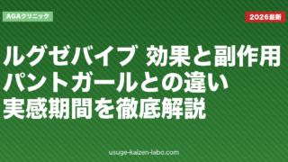 ルグゼバイブ 効果と副作用｜パントガールとの違い・実感期間を徹底解説【2026年】