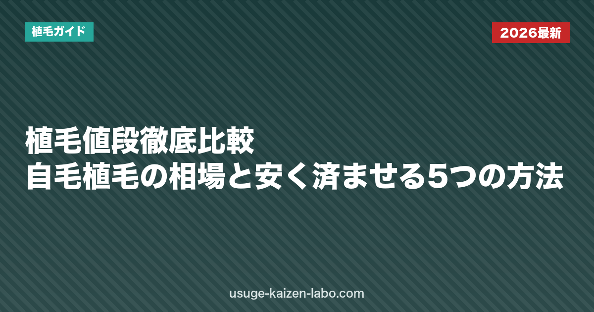植毛3手法の比較 (FUT/FUE/DHI)