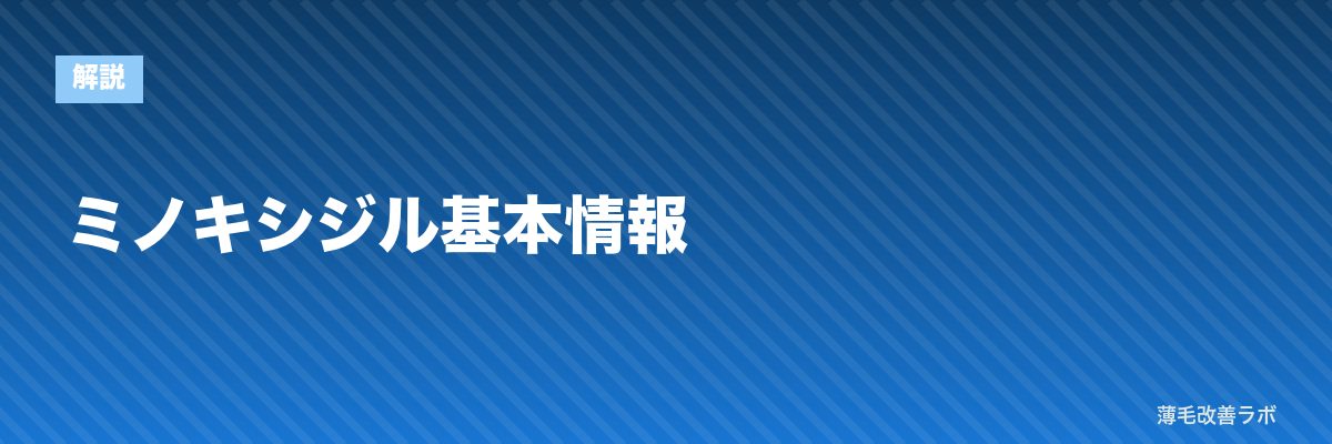 ミノキシジル基本情報 | 薄毛改善ラボ