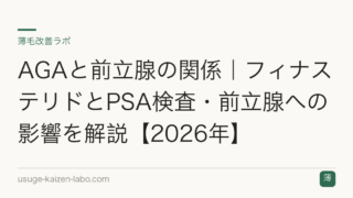 AGAと前立腺の関係｜フィナステリドとPSA検査・前立腺への影響を解説【2026年】