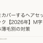 薄毛をカバーするヘアセットテクニック【2026年】M字・O字・全体薄毛別の対策