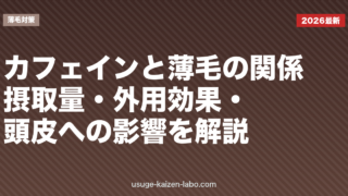 カフェインと薄毛の関係は？摂取量・外用効果・頭皮への影響を最新エビデンスで解説【2026年】