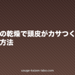 エアコンの乾燥で頭皮がカサつく季節の保湿ケア方法