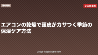 エアコンの乾燥で頭皮がカサつく季節の保湿ケア方法