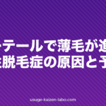 ポニーテールで薄毛が進む？牽引性脱毛症の原因と予防法