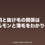 ピル服用と抜け毛の関係は？女性ホルモンと薄毛をわかりやすく