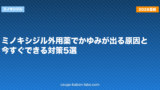 ミノキシジル外用薬でかゆみが出る原因と今すぐできる対策5選