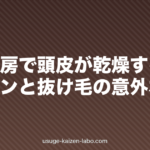 夏の冷房で頭皮が乾燥する?エアコンと抜け毛の意外な関係