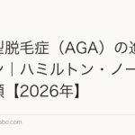 男性型脱毛症(AGA)の進行パターン|ハミルトン・ノーウッド分類【2026年】