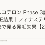 クラスコテロン第III相試験の結果|フィナステリドと比較【2026年】