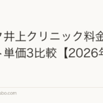 アスク井上クリニック料金｜グラフト単価3比較【2026年最新】