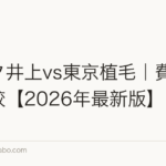 アスク井上vs東京植毛|費用3軸比較【2026年最新版】