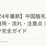 【2024年最新】中国植毛ツアーの費用・流れ・注意点|日本人向け完全ガイド