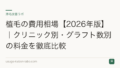 植毛の費用相場【2026年版】|クリニック別・グラフト数別の料金を徹底比較