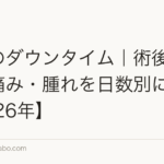 植毛のダウンタイム|術後の経過・痛み・腫れを日数別に解説【2026年】