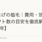 M字はげの植毛|費用・効果・グラフト数の目安を徹底解説【2026年】