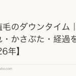 前髪植毛のダウンタイム|術後の腫れ・かさぶた・経過を解説【2026年】