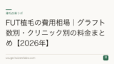 FUT植毛の費用相場｜グラフト数別・クリニック別の料金まとめ【2026年】