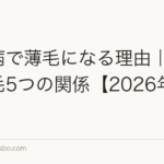 糖尿病で薄毛になる理由｜血糖と発毛5つの関係【2026年最新】