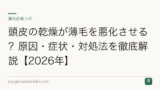 頭皮の乾燥が薄毛を悪化させる？原因・症状・対処法を徹底解説【2026年】