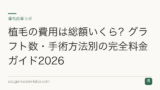 植毛の費用は総額いくら？グラフト数・手術方法別の完全料金ガイド2026