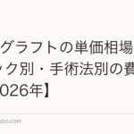 植毛1グラフトの単価相場｜クリニック別・手術法別の費用比較【2026年】