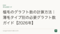 植毛のグラフト数の計算方法|薄毛タイプ別の必要グラフト数ガイド【2026年】