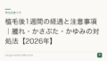 植毛後1週間の経過と注意事項|腫れ・かさぶた・かゆみの対処法【2026年】