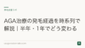 AGA治療の発毛経過を時系列で解説|半年・1年でどう変わる