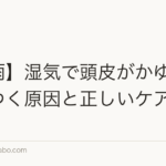 【梅雨】湿気で頭皮がかゆい・ベタつく原因と正しいケア方法