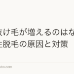 夏に抜け毛が増えるのはなぜ?季節性脱毛の原因と対策