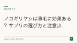 ノコギリヤシは薄毛に効果ある？サプリの選び方と注意点