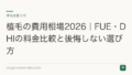植毛の費用相場2026|FUE・DHIの料金比較と後悔しない選び方