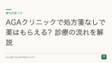 AGAクリニックで処方箋なしで薬はもらえる？診療の流れを解説