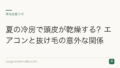 夏の冷房で頭皮が乾燥する?エアコンと抜け毛の意外な関係